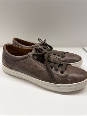 Used Johnson & Murphy Men's Casual Leather Sneakers Size 10.5